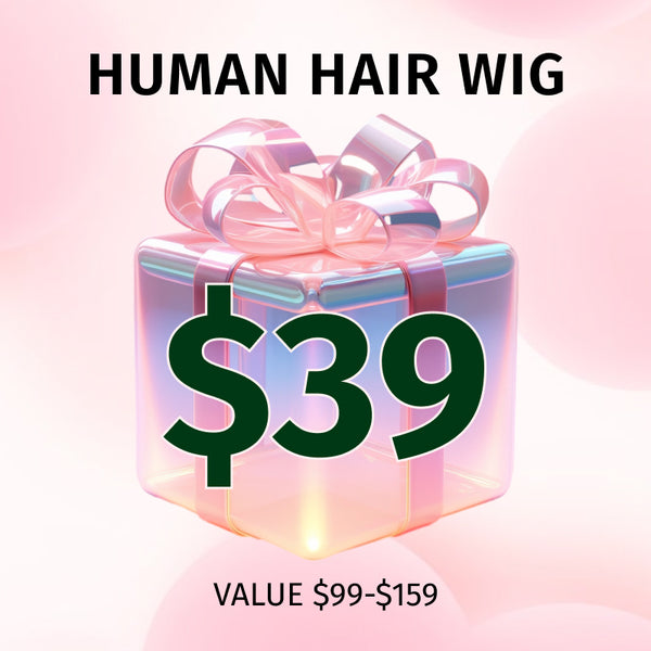 $39 for Virgin Human Hair Wig Lucky Box Flash Sale