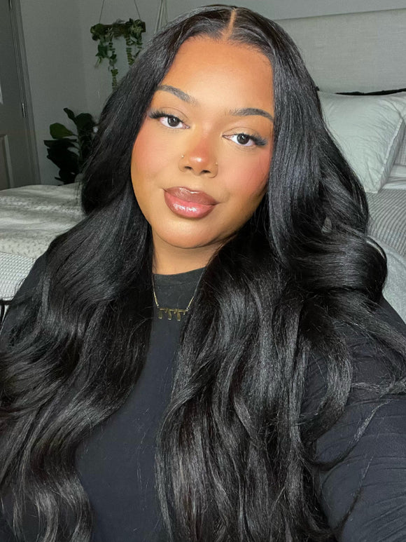 Extensions Klaiyi Light Yaki lisses en cheveux humains, tissage Yaki ultra naturel, 2/3/4 paquets
