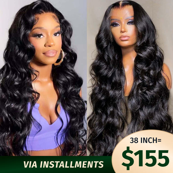 HD Clearance| Klaiyi 200% Density 5x5 HD Lace Closure Glueless Wig Body Wave Virgin Human Hair Flash Sale