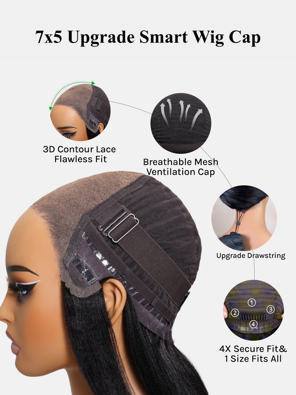 Buy 1 Get 1 Free,Code:BOGO | Klaiyi Bob Ombre Chestnut Brown Short Bob Wig 7x5 Bye-Bye Knots And 13x4 Lace Frontal Wig Flash Sale