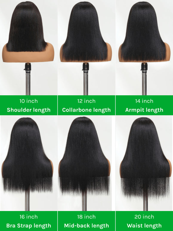 Buy 1 Get 1 Free,Code:BOGO | Klaiyi Yaki Straight Bob 13x4 Pre Everything Put On and Go Glueless Wig Pre-Cut Lace Wig Beginner Friendly