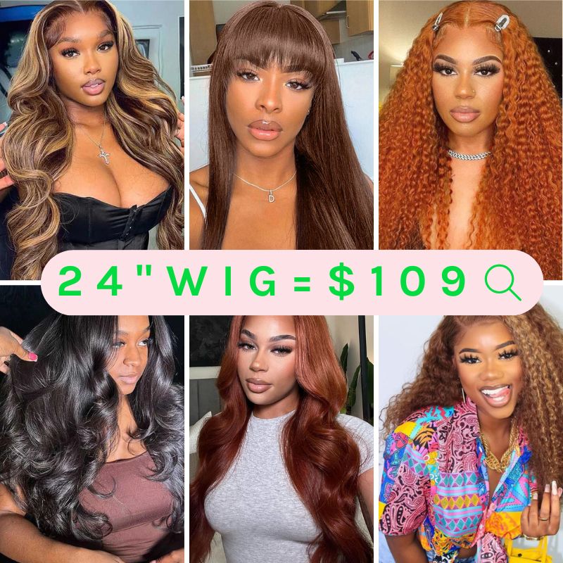 24" Wigs $109| Member Day Mega Flash Sale Limited Time Limited Stocks