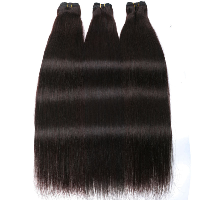Klaiyi Clearance #2 Dark Brown Hair Bundles Body Wave/Straight Hair/Jerry Curly 2/3 Bundle Deals Flash Sale