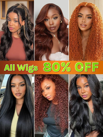 All Wigs 80% OFF | Klaiyi 9TH Anniversary 100% Glueless Human Hair Wigs Limited Stock Flash Sale