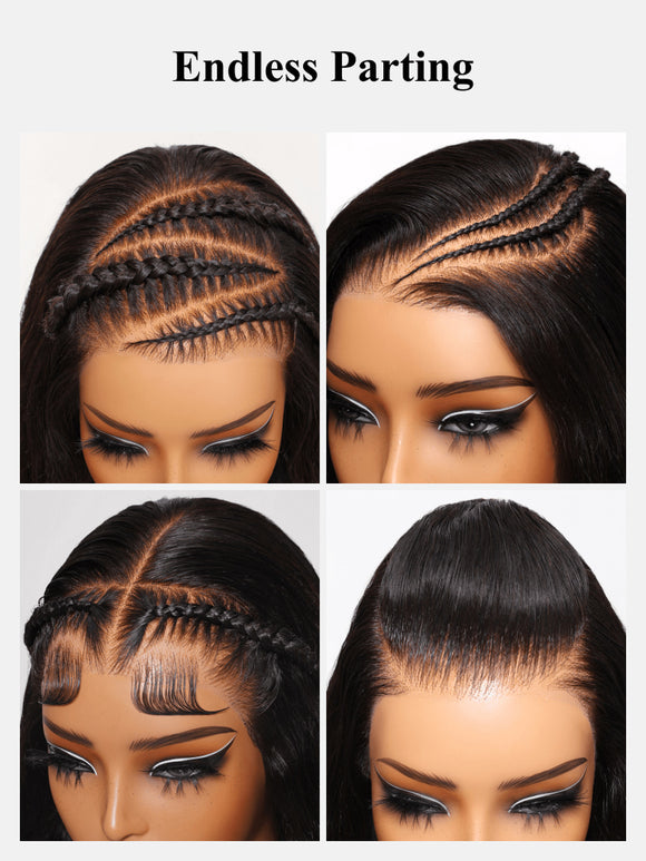 Flash Sale Klaiyi Water Wave 7x5 Bye Bye Knots /13x4 Pre-everything Put On and Go Glueless Human Hair Wigs