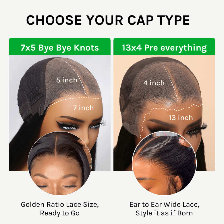 Klaiyi 7x5 Bye Bye Knots /13x4 Drawstring Body Wave Glueless Human Hair Wig Flash Sale