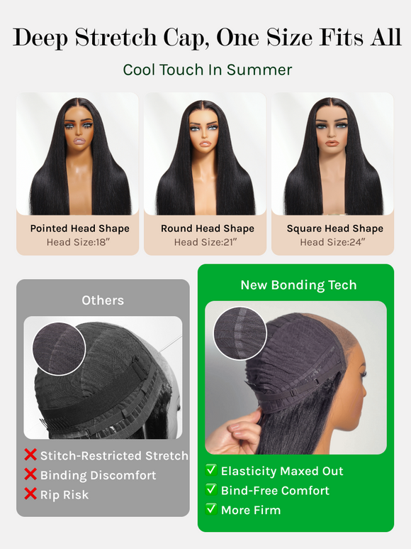 Klaiyi 7x5 Lace Feathered Layered Wig Natural Black with Ash Blonde Highlights 200% Density Side Bangs Human Hair Wig