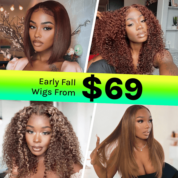 From $69| Early Fall Wigs Cozy Colors/Full Volume/Soft Texture Various Styles VIP Member Exclusive Flash Sale