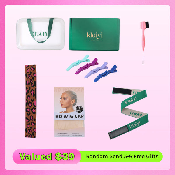 Klaiyi 8th Anniversary Sale Free Gifts Package For Every Order, Random Send 5-6 Gifts Valued $39