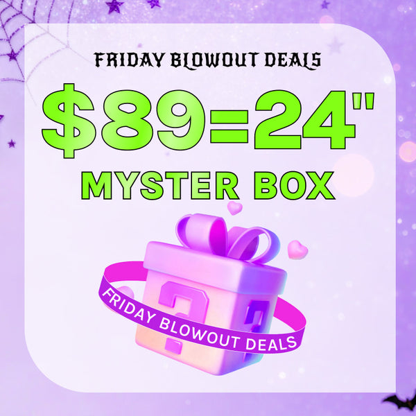 Klaiyi $89=24" Wig Mystery Box Random Send 24" Wig 100% Human Hair Valued $259 Flash Sale