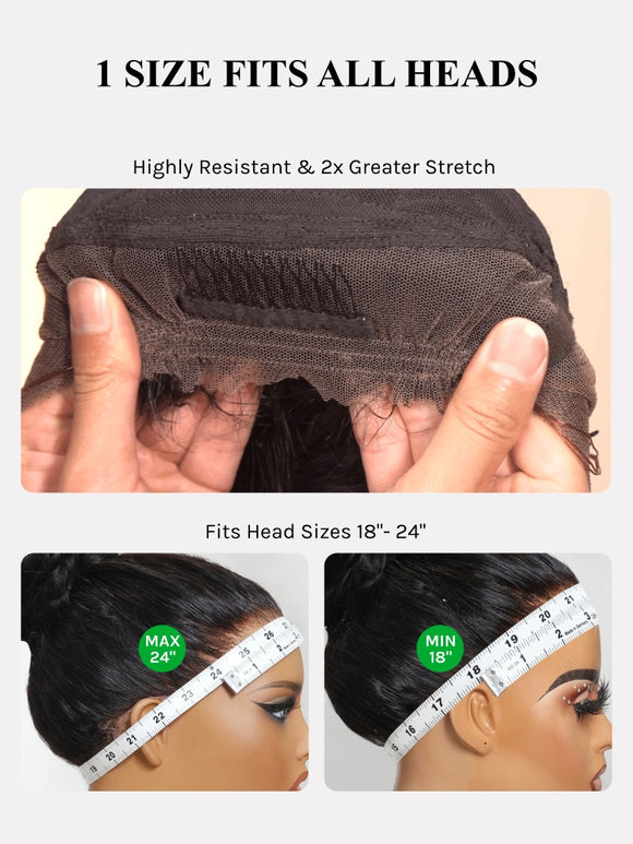 Klaiyi 360 Lace Water Wave Wig Pre-Everything  With Invisi Drawstring