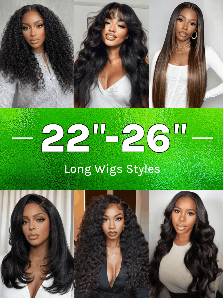 22"-26" Wigs | Long Hair Gorgeous Wigs VIP Member Special Offer Glueless Lace Wigs Flash Sale