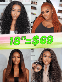 $69=18" Wig | VIP Exclusive Special Offer Limited Time Limited Stock Super Flash Sale