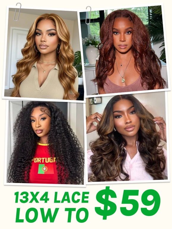 [Extra 25% OFF] All 13x4 Lace Front Wig Ear To Ear Full Lace VIP Member Exclusive Offer