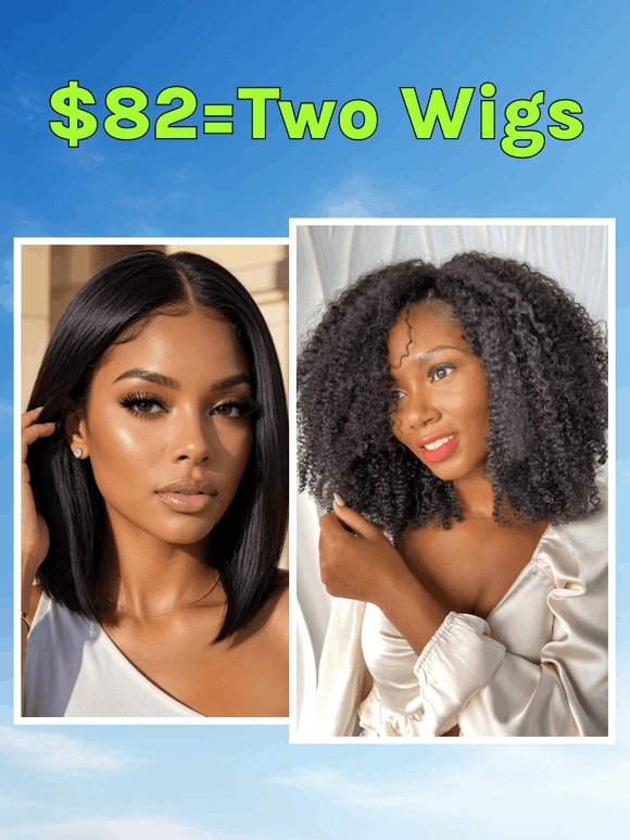 Brand Day | Klaiyi $76 Get 2 Wigs 100% Human Hair Special Offer Limited Stock Flash Sale