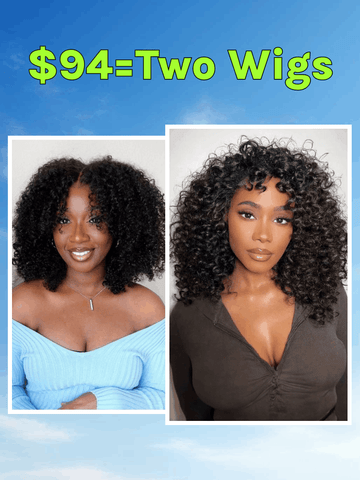 Brand Day | Klaiyi $89 Get 2 Wigs 100% Human Hair Special Offer Limited Stock Flash Sale