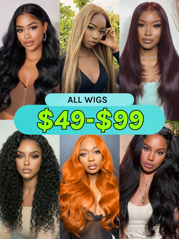 $49-$99 | Gorgeous Glueless Wigs On Sale VIP Member Special Offer Put On & Go Lace Wig Limited Flash Sale