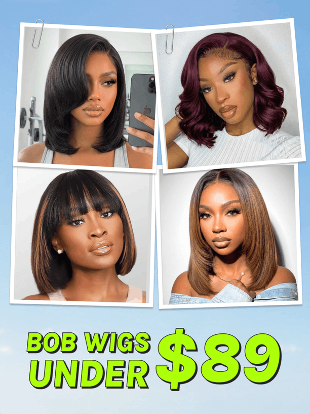 Under $89 | Summer BOB Wigs Included Different Styles VIP Member Limited Stock Limited Time Flash Sale