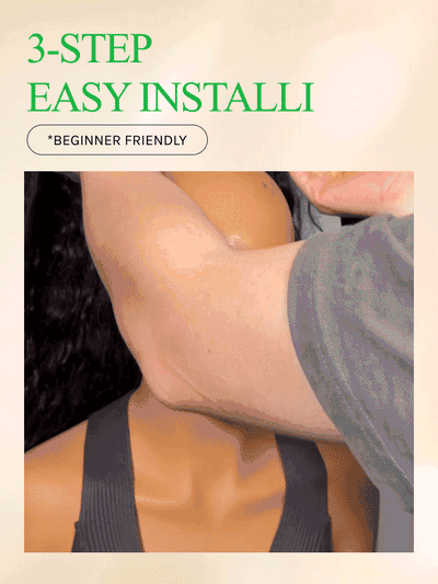 Perruque Klaiyi Hair HookFit Water Wave sans colle avec bandeau et cordon de serrage invisible