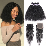 Klaiyi 3 Bundles Brazilian Kinky Curly Human Hair Weft Deals on Sale