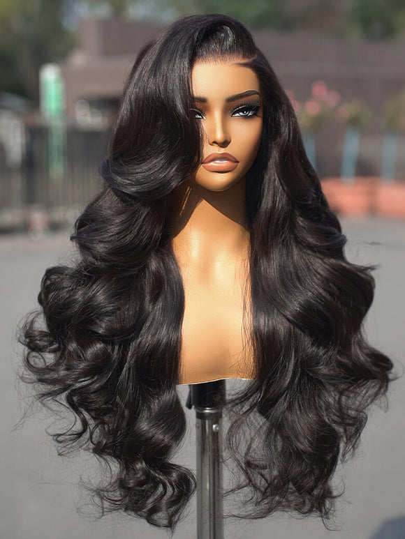 Extra 60% OFF | Klaiyi Pre-Cut Larger Size Lace Closure Put On and Go Wig  Body Wave Wigs