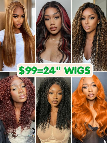 $99=24" Wig | Klaiyi Friday Blowout Sale 24Hrs Shipping Out Limited Stock Flash Sale