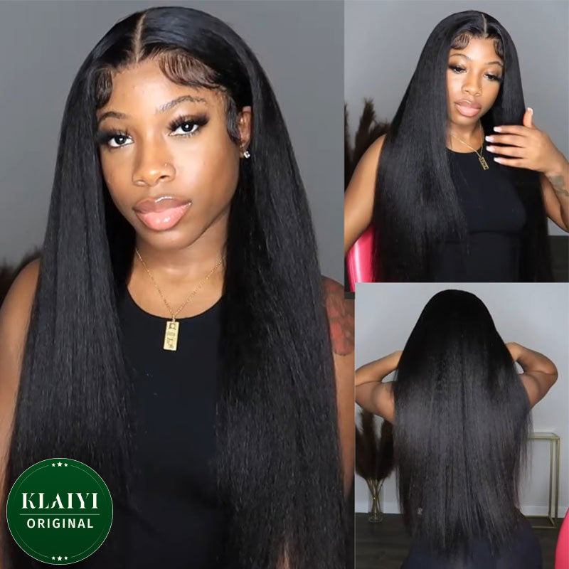 Bleached knots 7x5 Precut Lace Wig KLAIYI