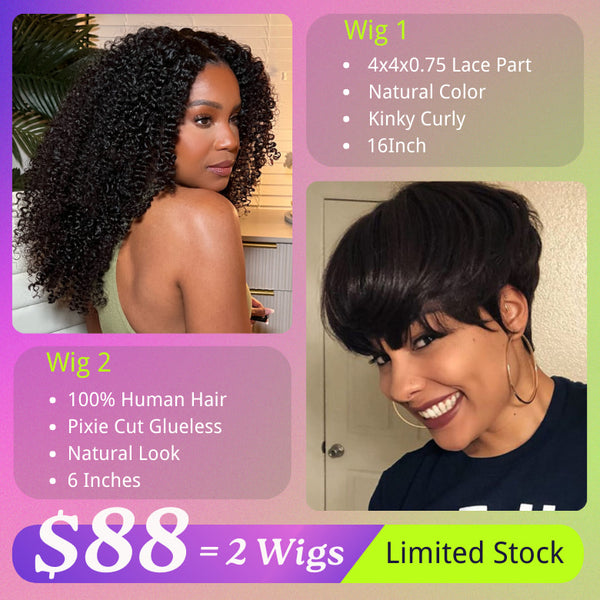 $88 Get 2 Wigs | Klaiyi BOGO Free 8th Anniversary Special Offer Flash Sale