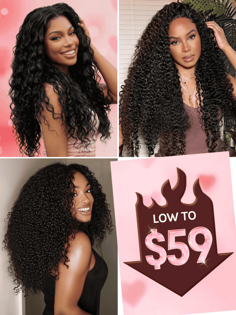 Down To $59 | Klaiyi Friday Blowout Sale 100% Glueless Human Hair Wigs Limited Stock Flash Sale