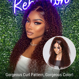 New User Exclusive | Klaiyi Reddish Brown Color 13x4 Lace Frontal Wig Jerry Curl Human Hair Kie Recommend