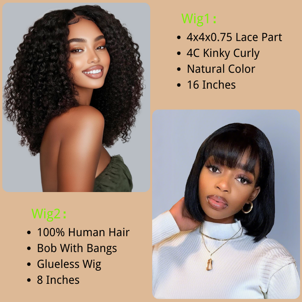 $99 Get 2 Wigs | Klaiyi BOGO Free Mother's Day Special Offer Flash Sale