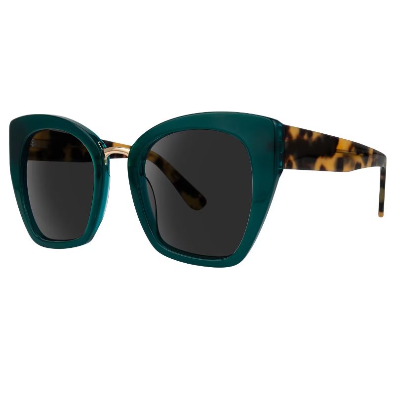 Klaiyi Copper Glow Wig Exclusive Gift UV Protection Summer Fashion Sunglasses