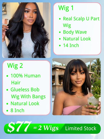 2 Wigs For $77 | Breezy Midweek BOGO  Limited Stock Flash Sale