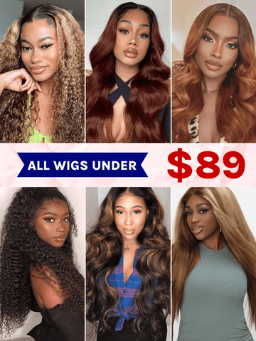 All Wigs Under $89 Wednesday Special Offer Limited Time Limited Stock Super Flash Sale