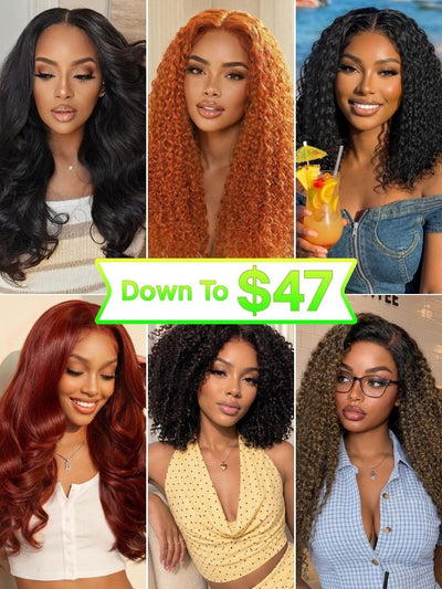 [Toutes les perruques à 89 $] Perruque Lace Front 13x4 | Densité 180 % | Perruques Byeby Knots 7x5. Tous les styles inclus. Offre flash réservée aux abonnés. Stock limité.