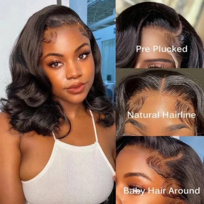 VIP Member| 200%Density 13x4 Lace Front Wig Shoulder Length Wavy Wig Flash Sale