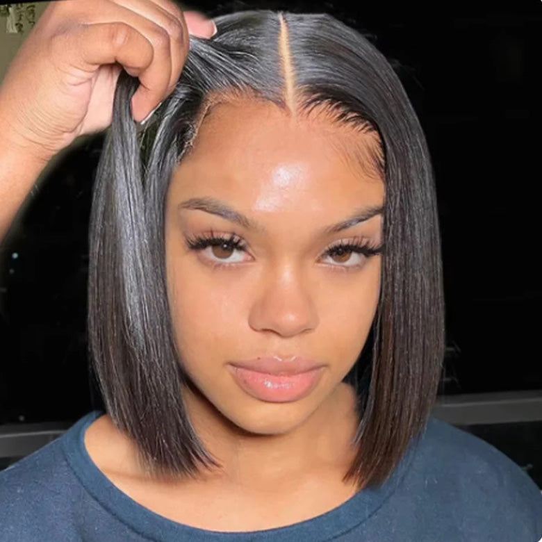 Klaiyi Put On and Go Glueless Bob Wig 13x4 Pre Everything/ 7×5 Bye Bye Knots Pre-Cut Lace Wig Beginner Friendly Flash Sale