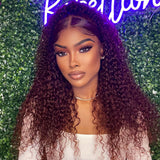 New User Exclusive | Klaiyi Reddish Brown Color 13x4 Lace Frontal Wig Jerry Curl Human Hair Kie Recommend