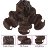Klaiyi Clearance Light Brown Hair Bundles Caramel Highlight Hair Weave Bundles 2/3 Bundle Deals Body Wave/Straight Hair Flash Sale