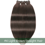 Klaiyi Clearance Light Brown Hair Bundles Caramel Highlight Hair Weave Bundles 2/3 Bundle Deals Body Wave/Straight Hair Flash Sale