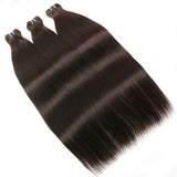 Klaiyi Clearance Light Brown Hair Bundles Caramel Highlight Hair Weave Bundles 2/3 Bundle Deals Body Wave/Straight Hair Flash Sale