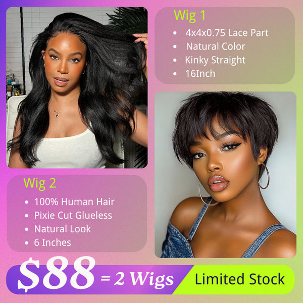 $88 Get 2 Wigs | Klaiyi BOGO Free 8th Anniversary Special Offer Flash Sale