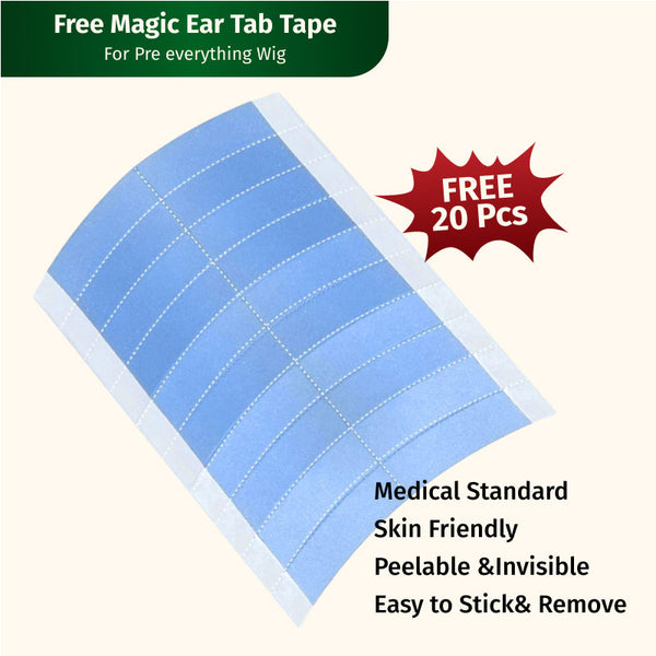 13x4 Pre Everything Exclusive Magic Tape| Klaiyi Blue Double Sided Waterproof Lace Wigs Adhesive Tape Strips for Lace Front Wig 20 Pcs Flash Sale