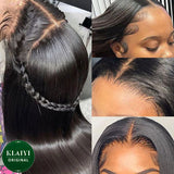 Klaiyi  Ear To Ear Pre-Cut Lace Frontal Super Secure Wig Silky Straight 13x4 Pre-Everything Lace Frontal Wig Flash Sale