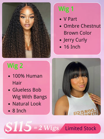 $99 Get 2 Wigs | Klaiyi BOGO Free Friday Special Offer Limited Stock Flash Sale