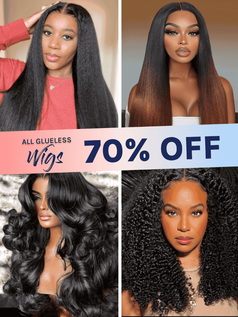 All Glueless Wigs 70% OFF | Klaiyi Wednesday Special Offer Mega Sale Limited Stock Flash Sale