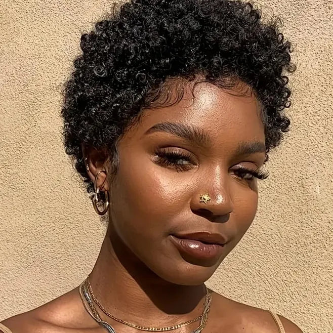 The Second One $1| Klaiyi Bob Wig With Bangs Glueless Human Hair Machine Made Beginner Friendly Flash Sale