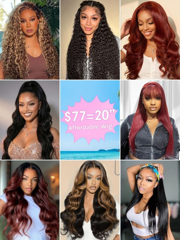 $77=20" Wigs | Klaiyi Affordable Wigs Friday Blowout Mega Sale Ship In 24Hrs Flash Sale In Stock