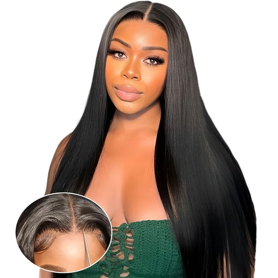 Extra 70% OFF |Klaiyi Straight Hair 7x5 Bye Bye Knots 13x4 Pre-Everything Put On and Go Wig Affordable Lace Part Wig