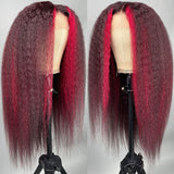 Buy 1 Get 1 Free,Code:BOGO | Klaiyi Ombre Highlight Kinky Straight Wig All Length $119 Deal